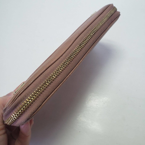 See By Chloe Geniue Leather Zip Around Wallet Beige Light Brown Large Clutch - Picture 4 of 11